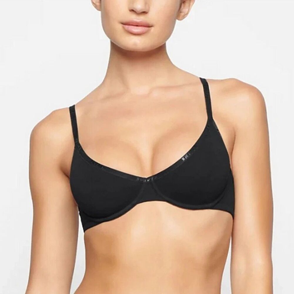 SKIMS Black Underwire Bra